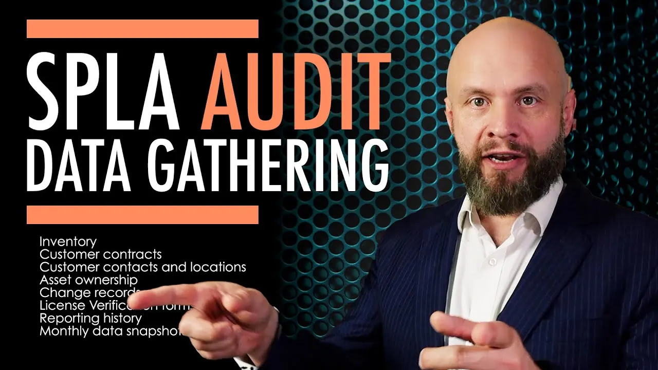 What you are expected to send to the Microsoft SPLA auditor