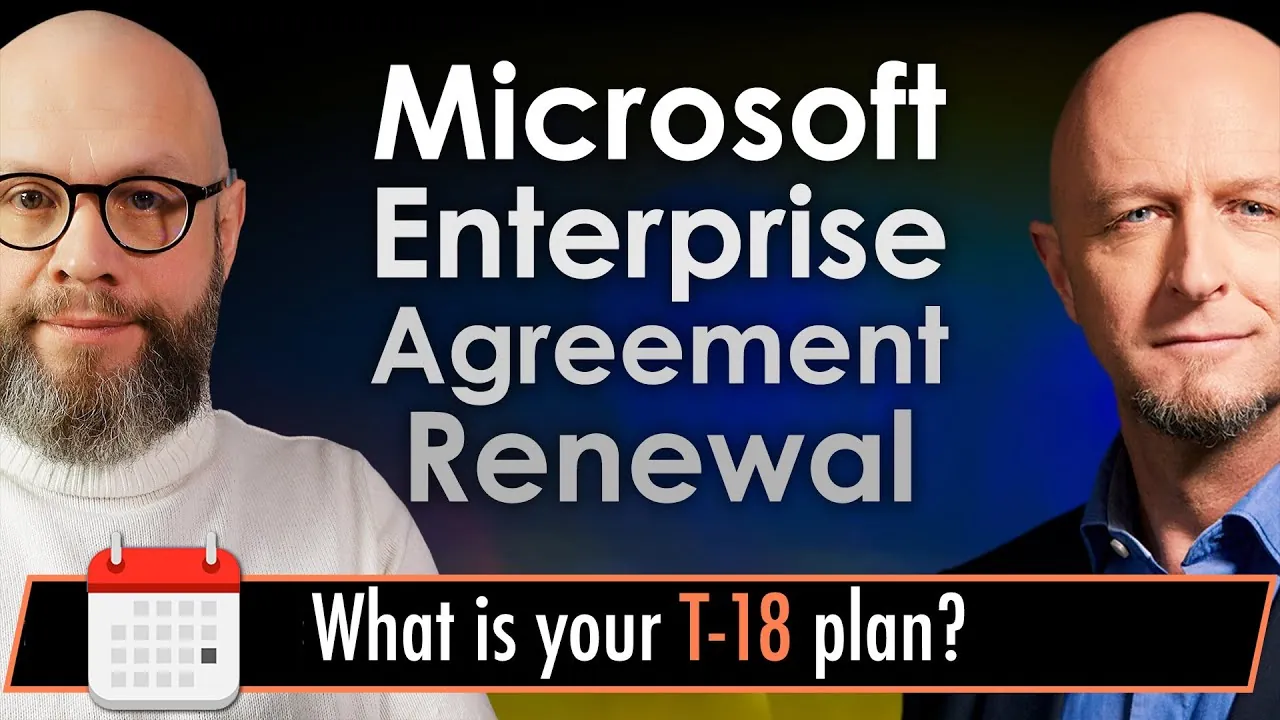 Microsoft Enterprise Agreement Renewal - "The T-18 plan" blueprint