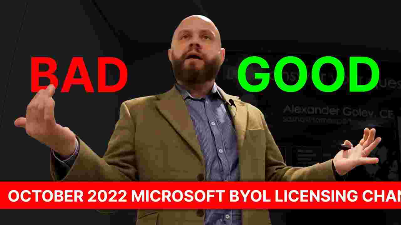Bring Your Own License - New Microsoft Rules