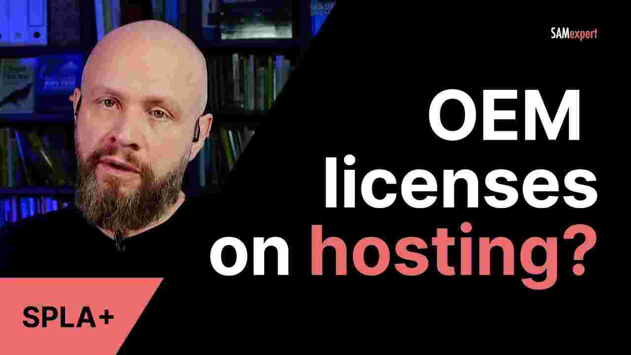 Can you use Microsoft OEM on Hosting?
