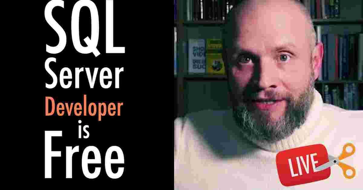 Free microsoft sql server for developers video